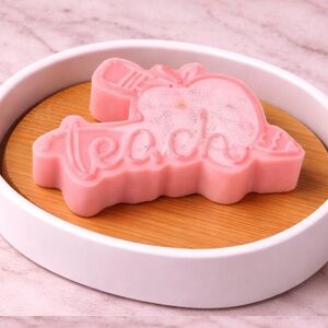Mint soap teacher 3x3in 10oz shea butter based handmade